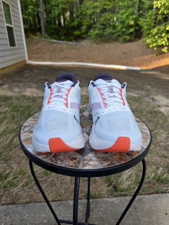 On Cloudsurfer Next 3ME30020256 White/Flame Running Shoes Men Size 11.5 Worn 3x